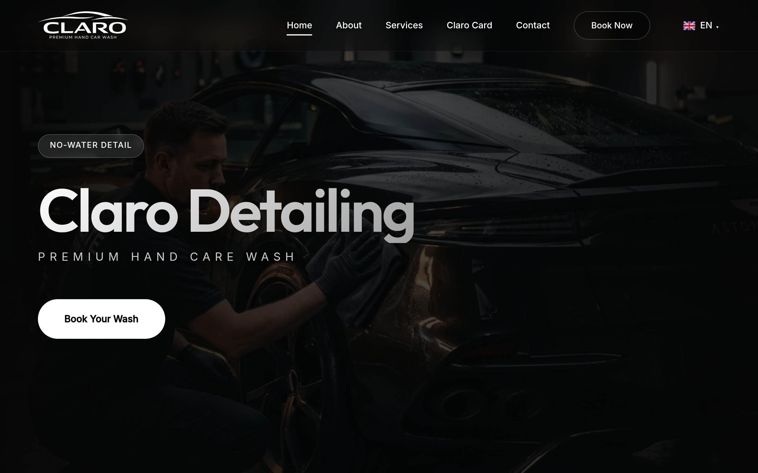 Claro Detailing Website Preview