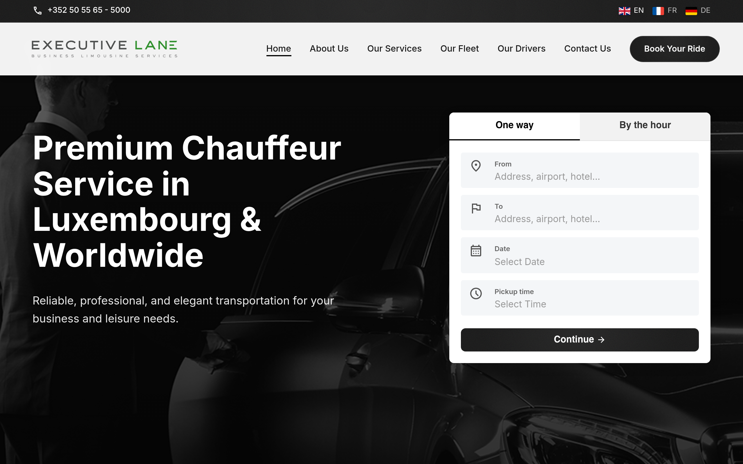 Executive Lane Website Preview
