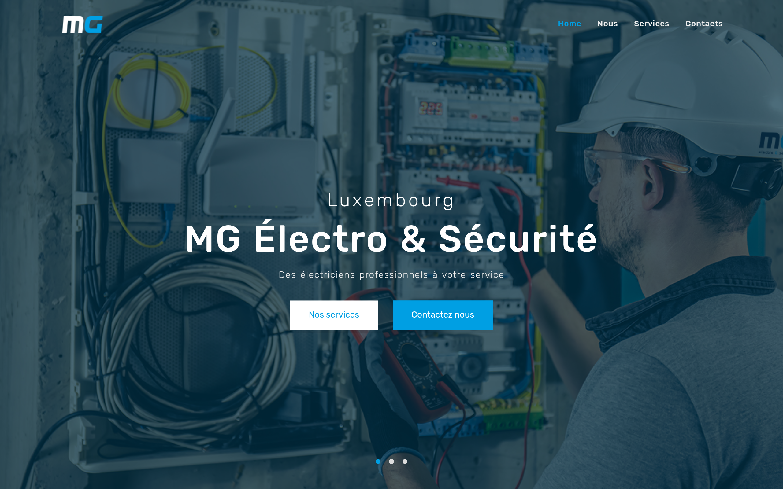 MG Electro Website Preview